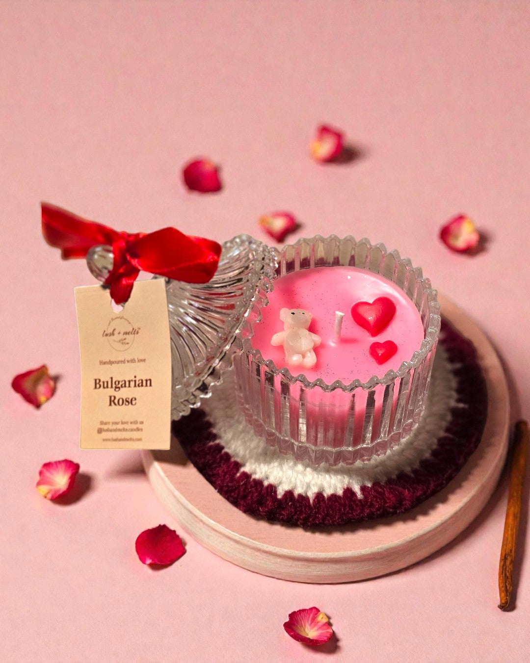 Trinket Bear Heart Candle