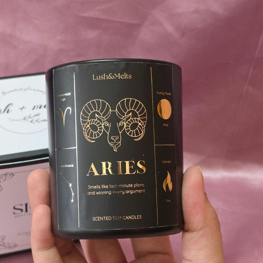 Aries Zodiac Candle - SIGNS
