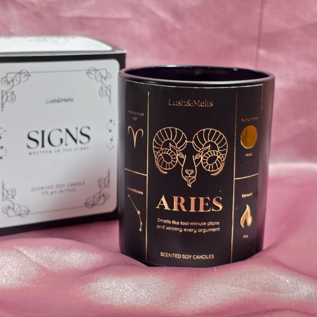 Aries Zodiac Candle - SIGNS