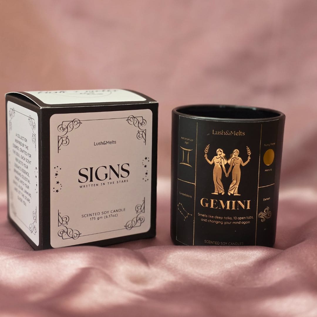 Gemini Zodiac Candle - SIGNS