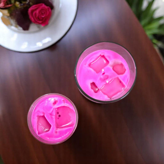 Iced Rose Latte Candle