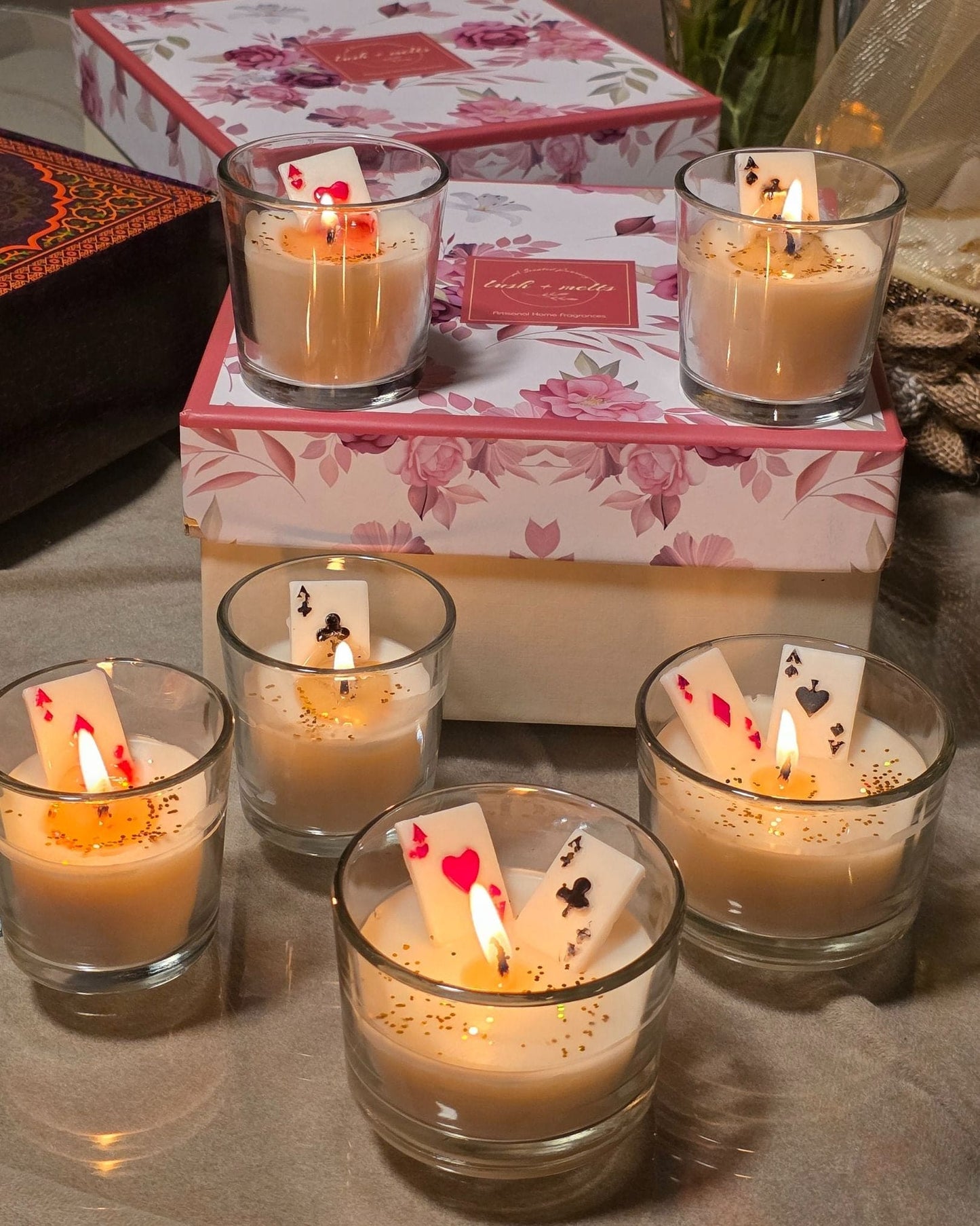 Poker Shots Candle Set
