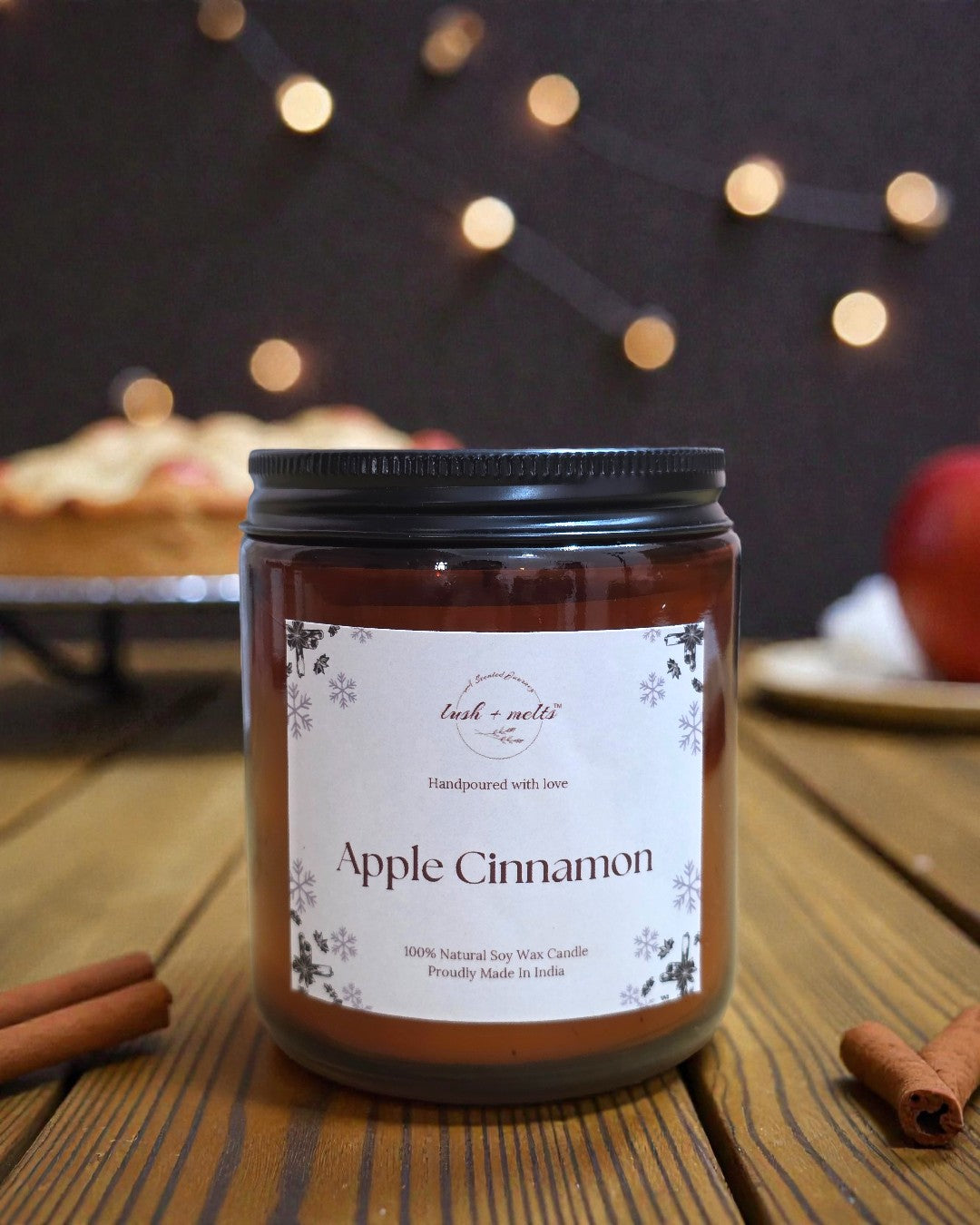 Apple Cinnamon Amber Candle