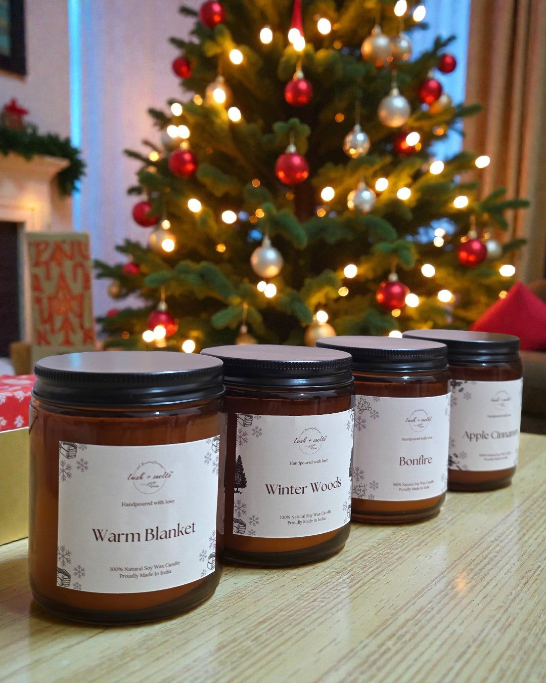 Bundle Winter Candles (Set of 4)