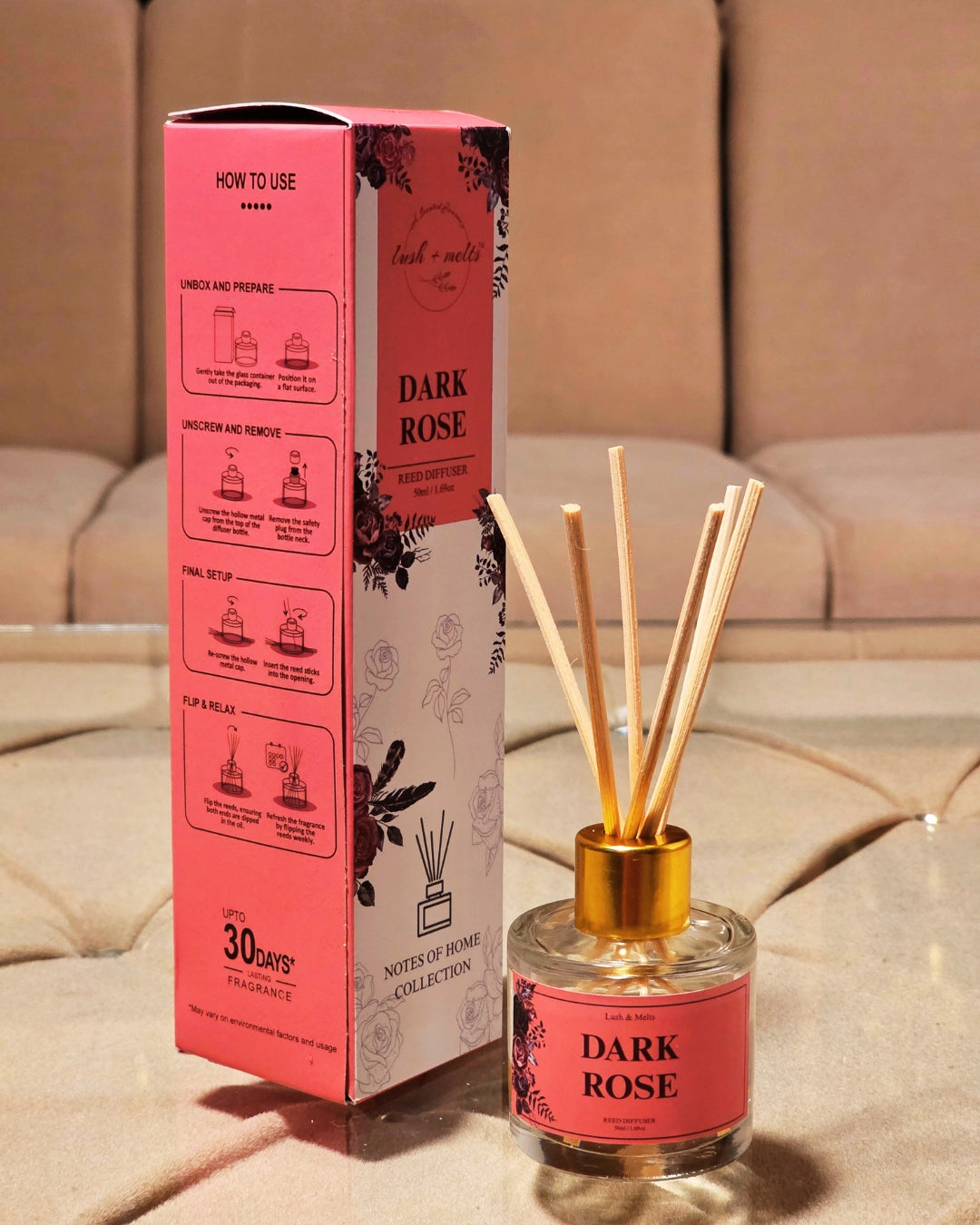 Dark Rose Reed Diffuser