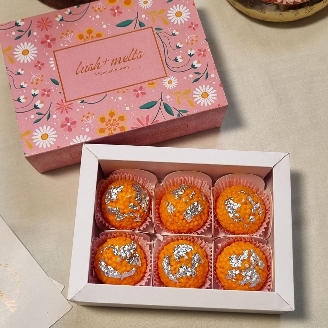 Motichur Laddu Candles (set of 6)