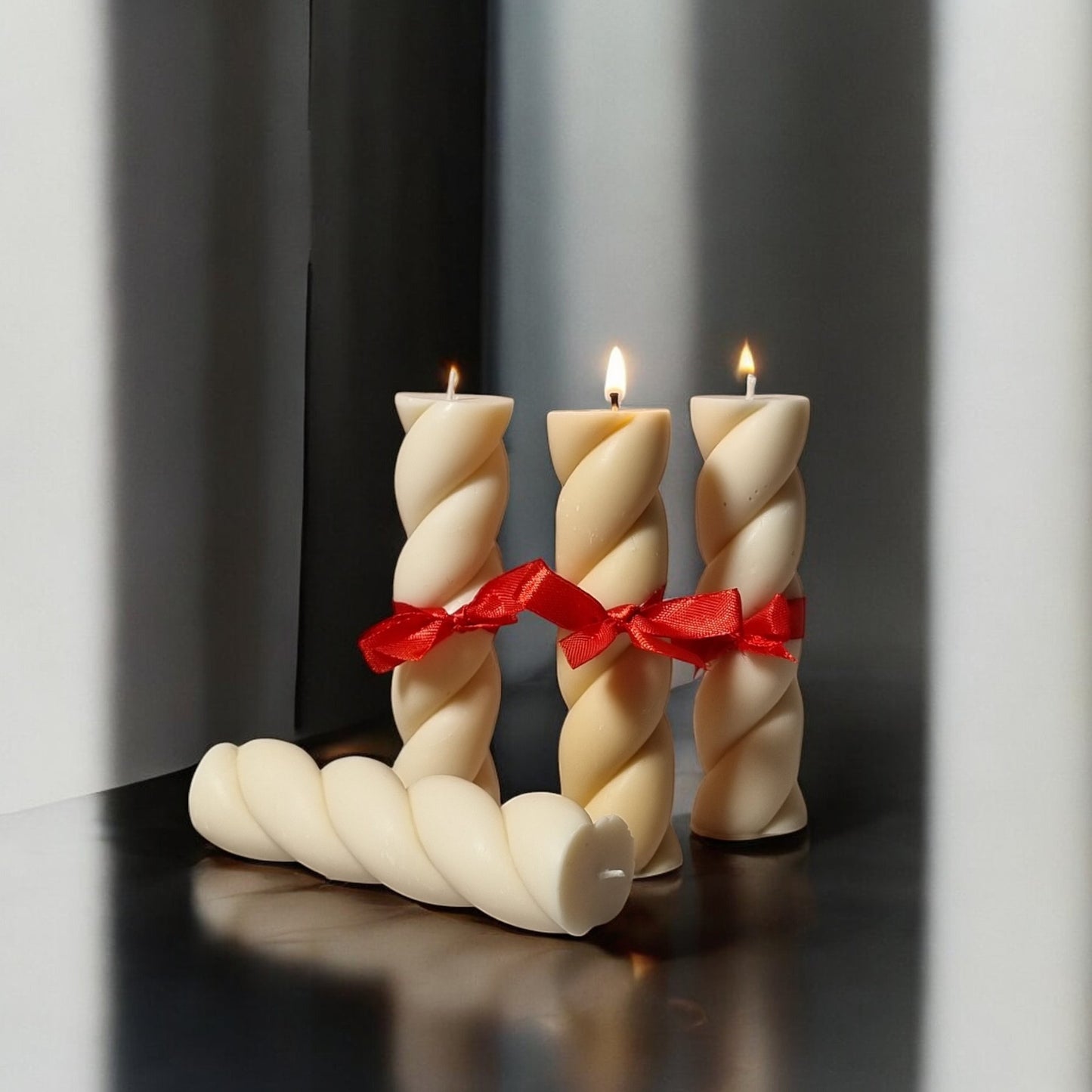 Twisted Rope Piller Candles