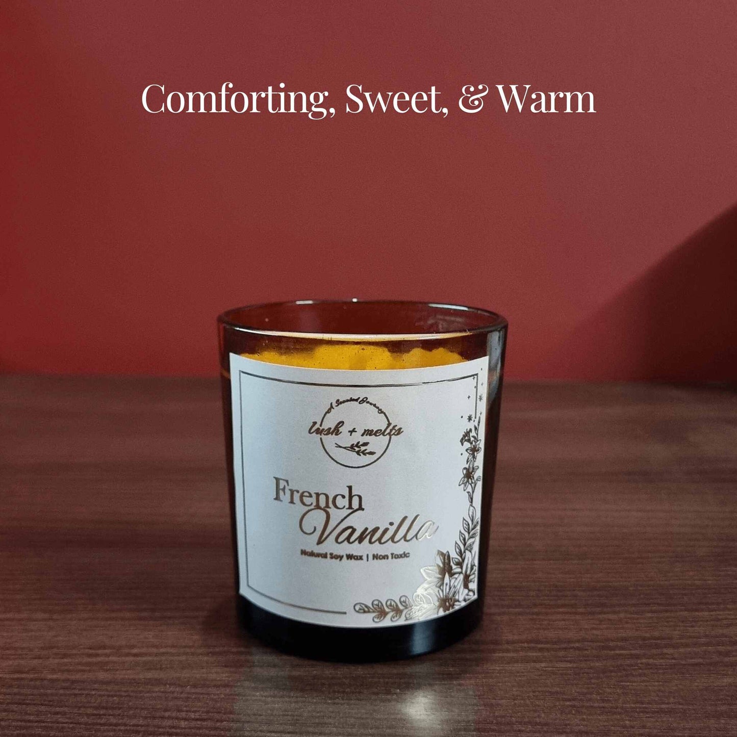 vanilla candle, bakery candle, chocolate candle, french vanilla candle