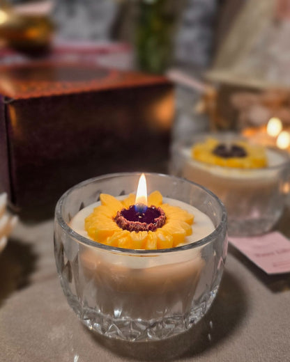 Sunflower Candle